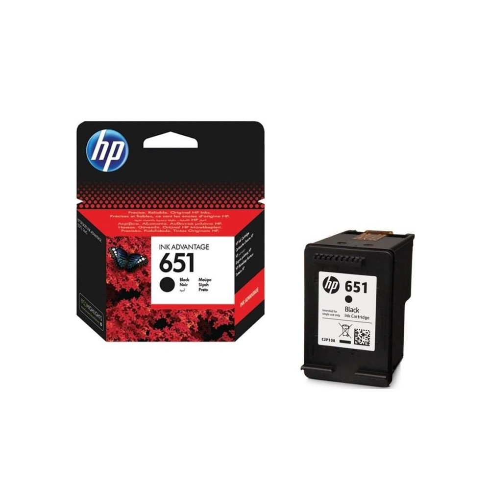 HP 651 CARTOUCHE D'ENCRE ORIGINALE -BLACK