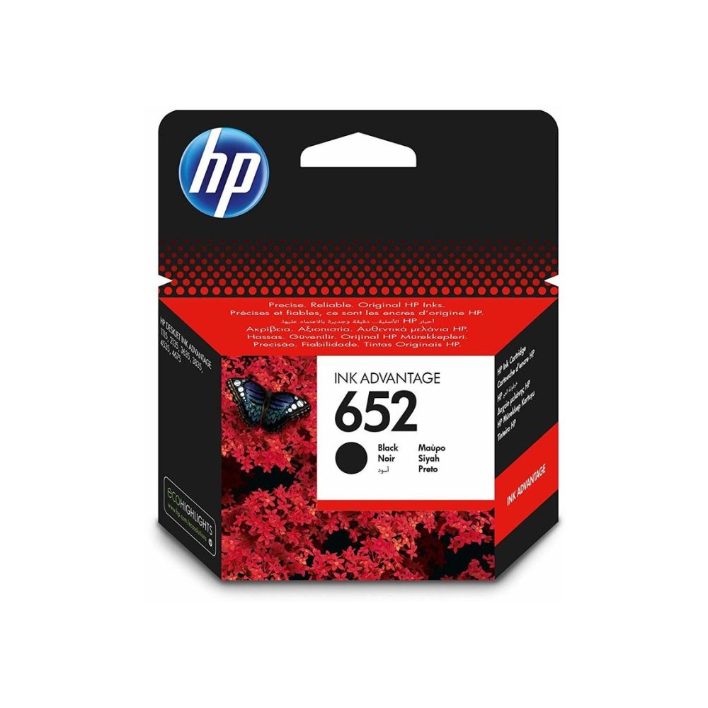 HP 652 CARTOUCHE D'ENCRE ORIGINALE -BLACK