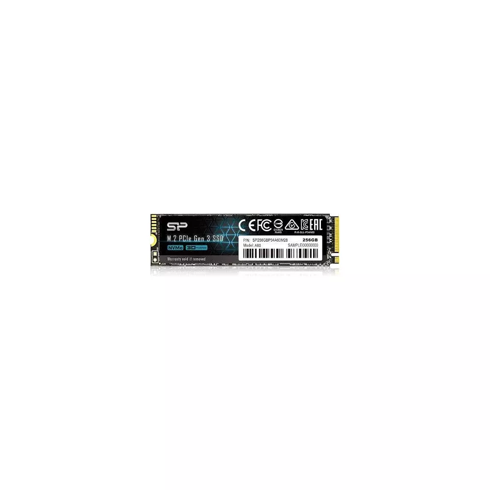 DISQUE DUR INTERNE SILICON POWER PCIE GEN3X4 256GO SSD NVME M.2