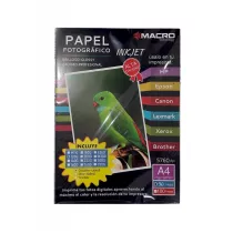 Ram papier photo MACRO A4 glossy double face 120GR 50P