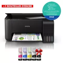 IMPRIMANTE MULTIFONCTION 3 EN 1 À RÉSERVOIR INTÉGRÉ COULEUR EPSON ECOTANK L3110