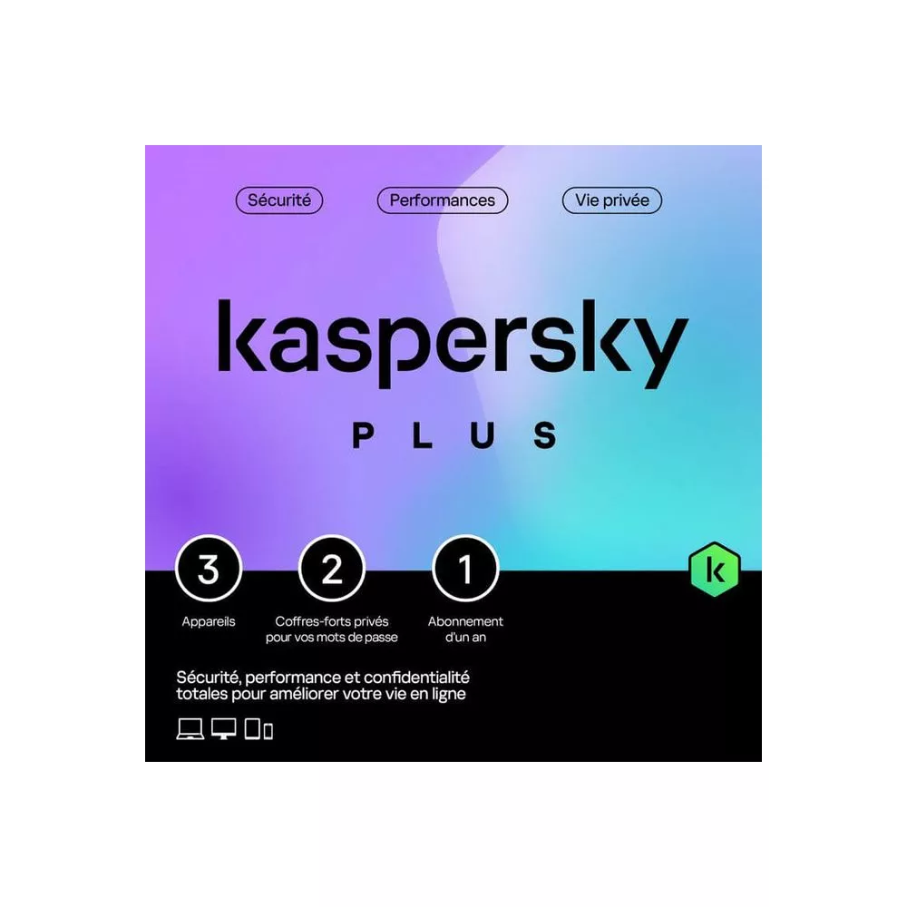 KASPERSKY PLUS 3 POSTES 1 AN