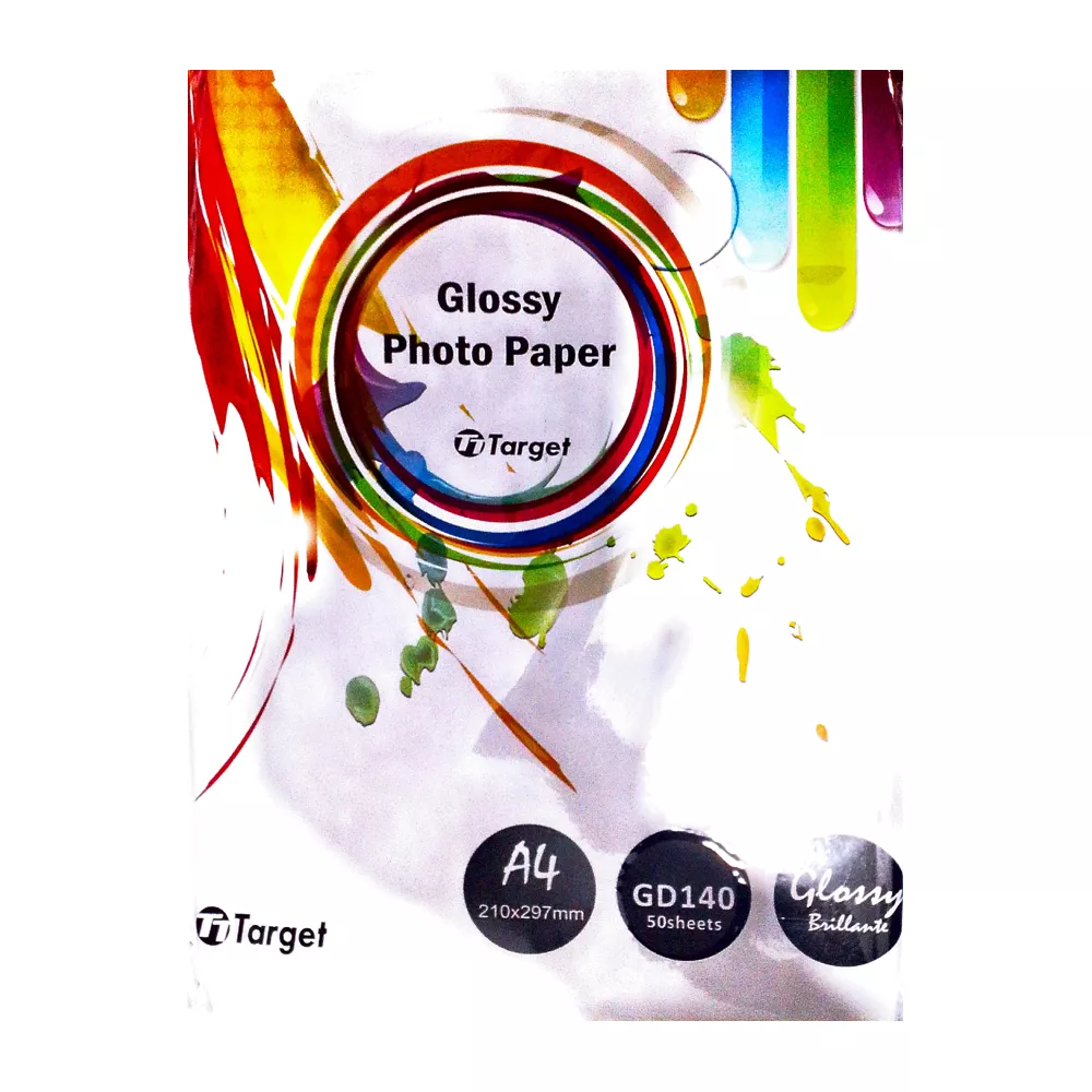 RAME PAPIER PHOTO 140GR 50P A4 GLOSSY DOUBLE FACE