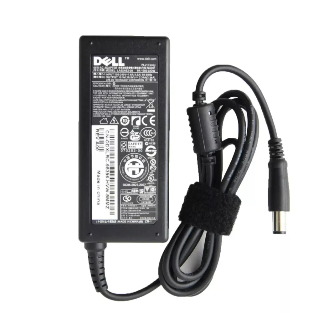 CHARGEUR ORIGINAL DELL 65W  19.5V   3.34 A   7.4*5.0 5