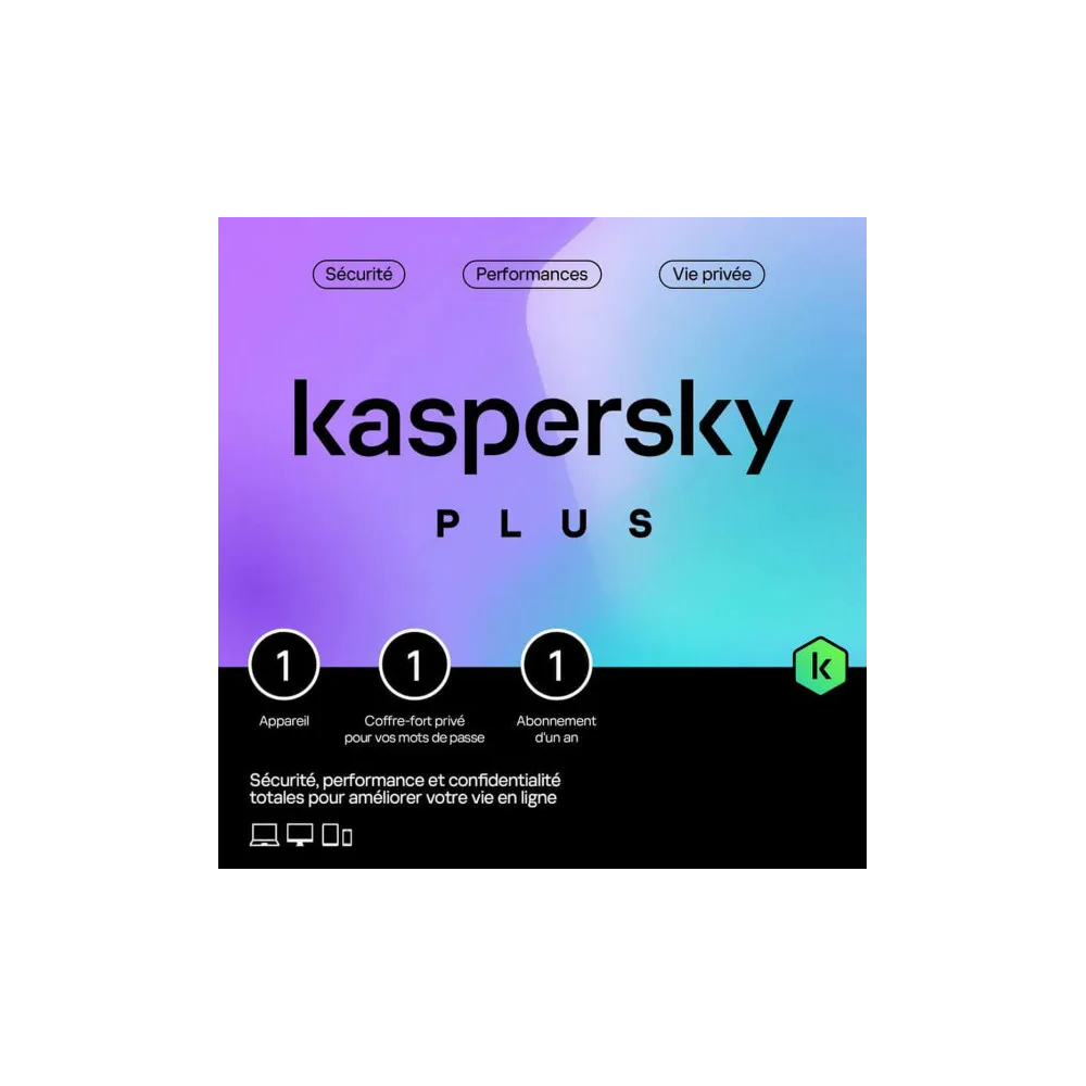 KASPERKY PLUS 1 POSTE 1 AN